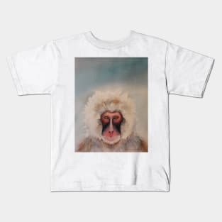 Snow Monkey Sees Your Soul Kids T-Shirt